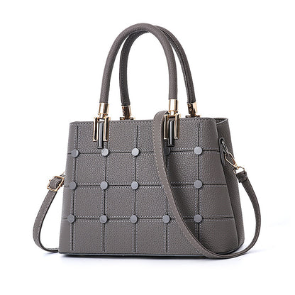 Riley™ | Fashion Handbag With Rivet Accents