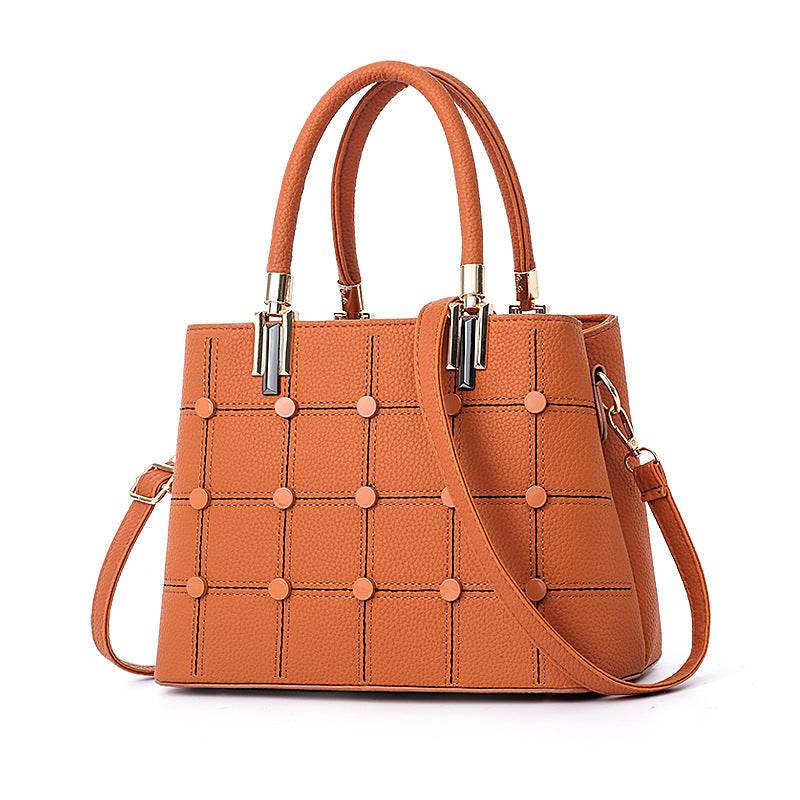 Riley™ | Fashion Handbag With Rivet Accents