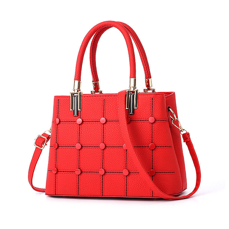 Riley™ | Fashion Handbag With Rivet Accents