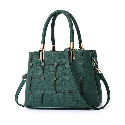 Riley™ | Fashion Handbag With Rivet Accents