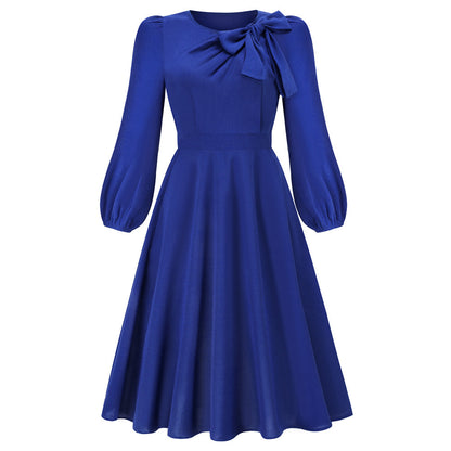 Amara™ | Round Neck Bow Dress