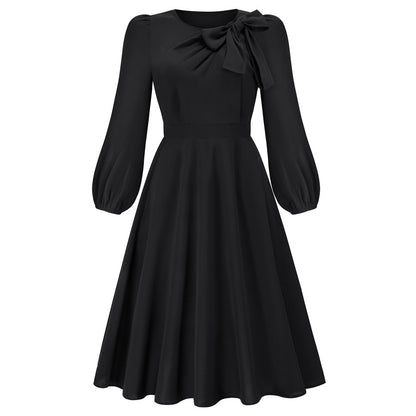 Amara™ | Round Neck Bow Dress