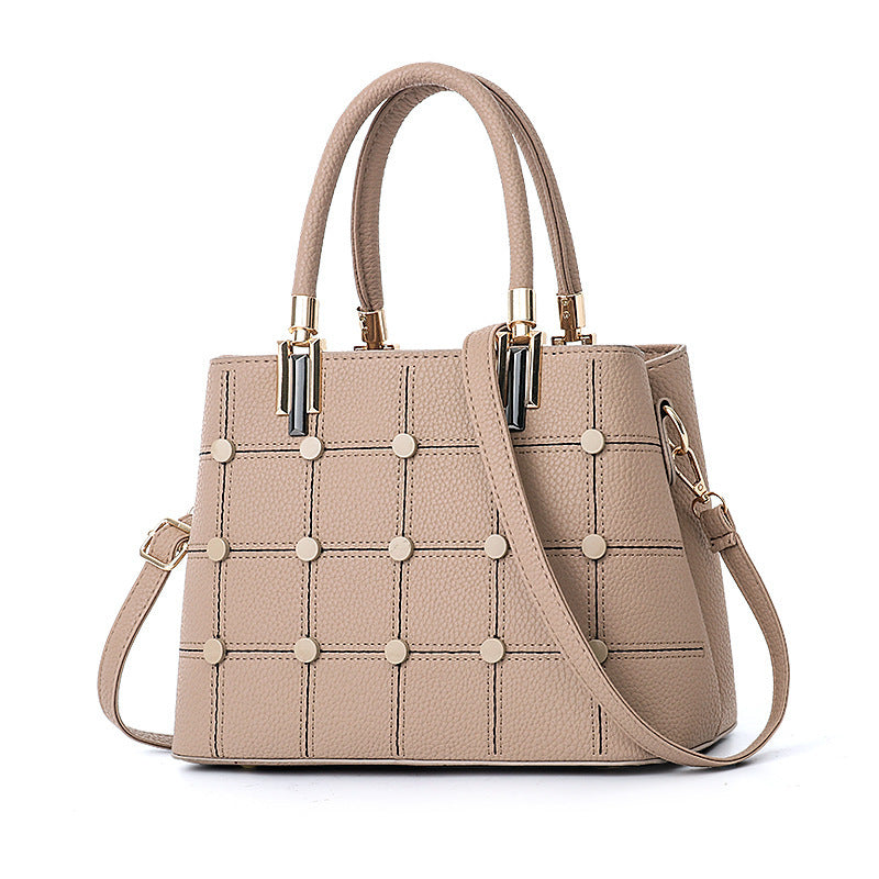 Riley™ | Fashion Handbag With Rivet Accents