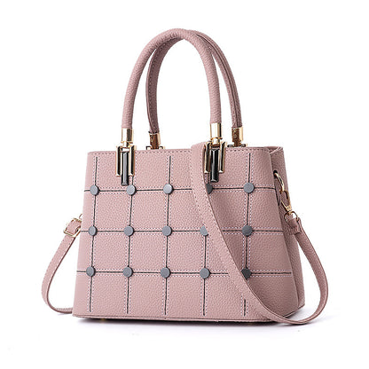 Riley™ | Fashion Handbag With Rivet Accents